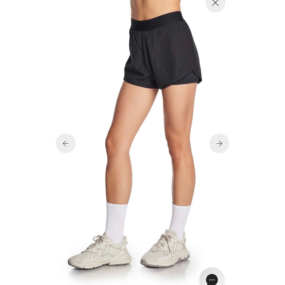 NWT Kyodan Active Ladies Run Athletic Short Black 2-in-1 Built-in Liner XL - Picture 8 of 9
